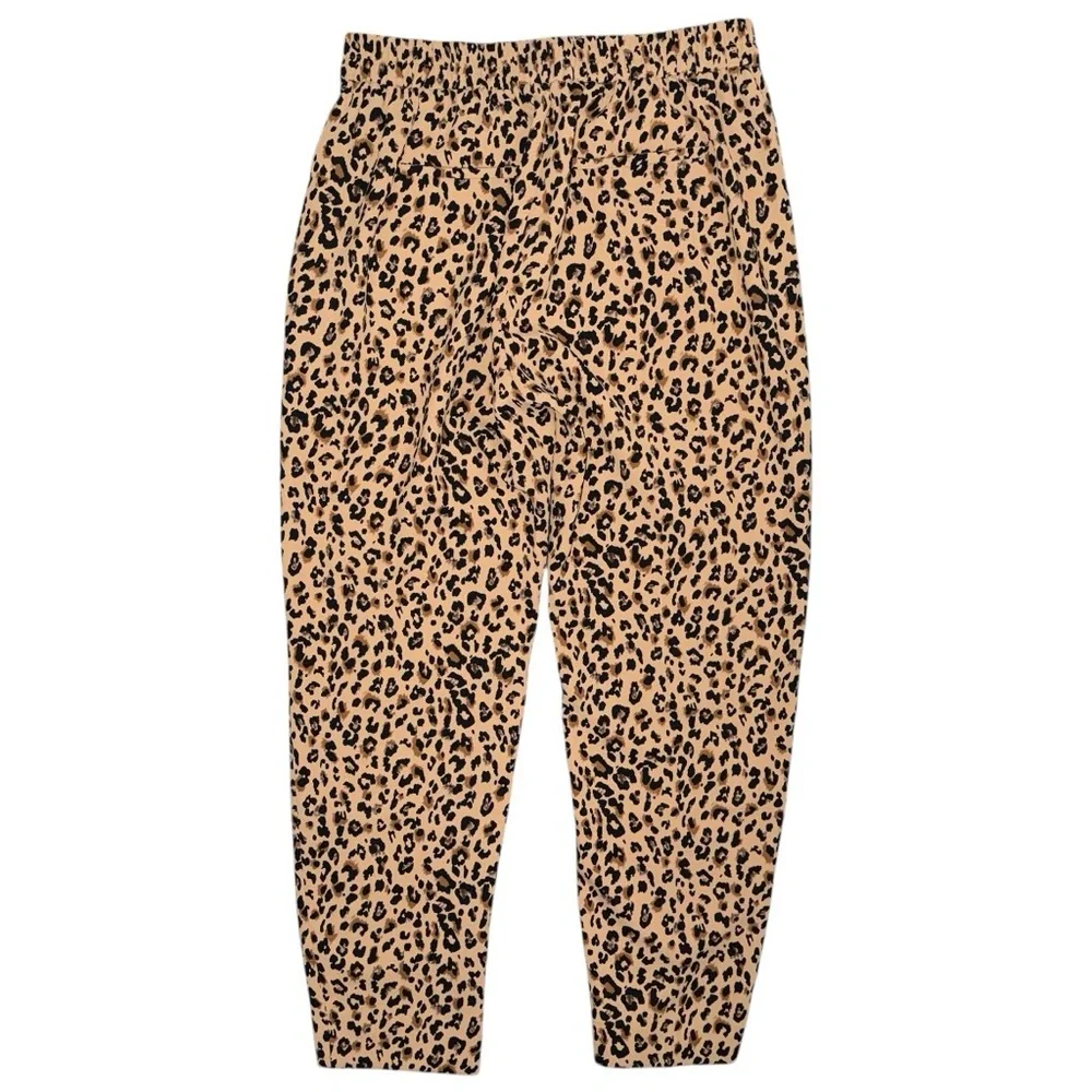 J.Crew Leopard Print Jamie Pant Women’s 4 Camel Brown Black Animal Print AW373